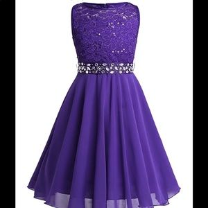 purple formal dress